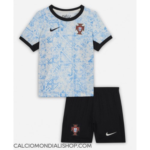 Maglie da calcio Portogallo Seconda Maglia Bambino Europei 2024 Manica Corta (+ Pantaloni corti)